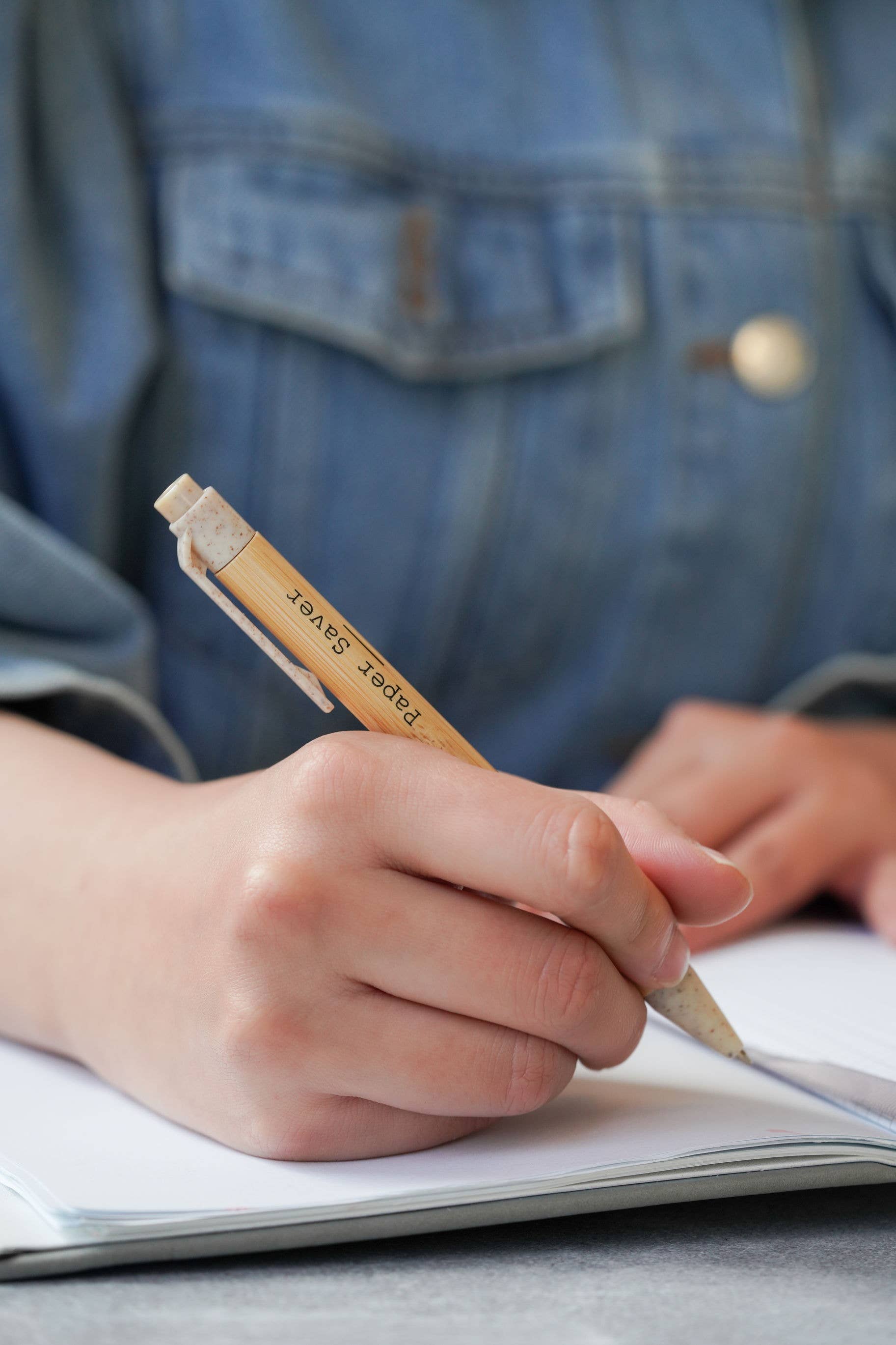 Paper Saver - Wholesale Pen - Paper Saver Bamboo Refillable Pen3