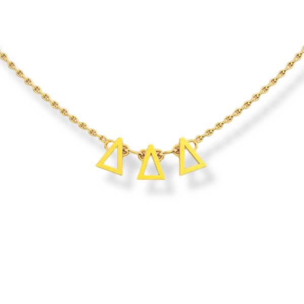 Delta Delta Delta Phoebe Greek Letter Necklace for wholesale by Shawn Paul