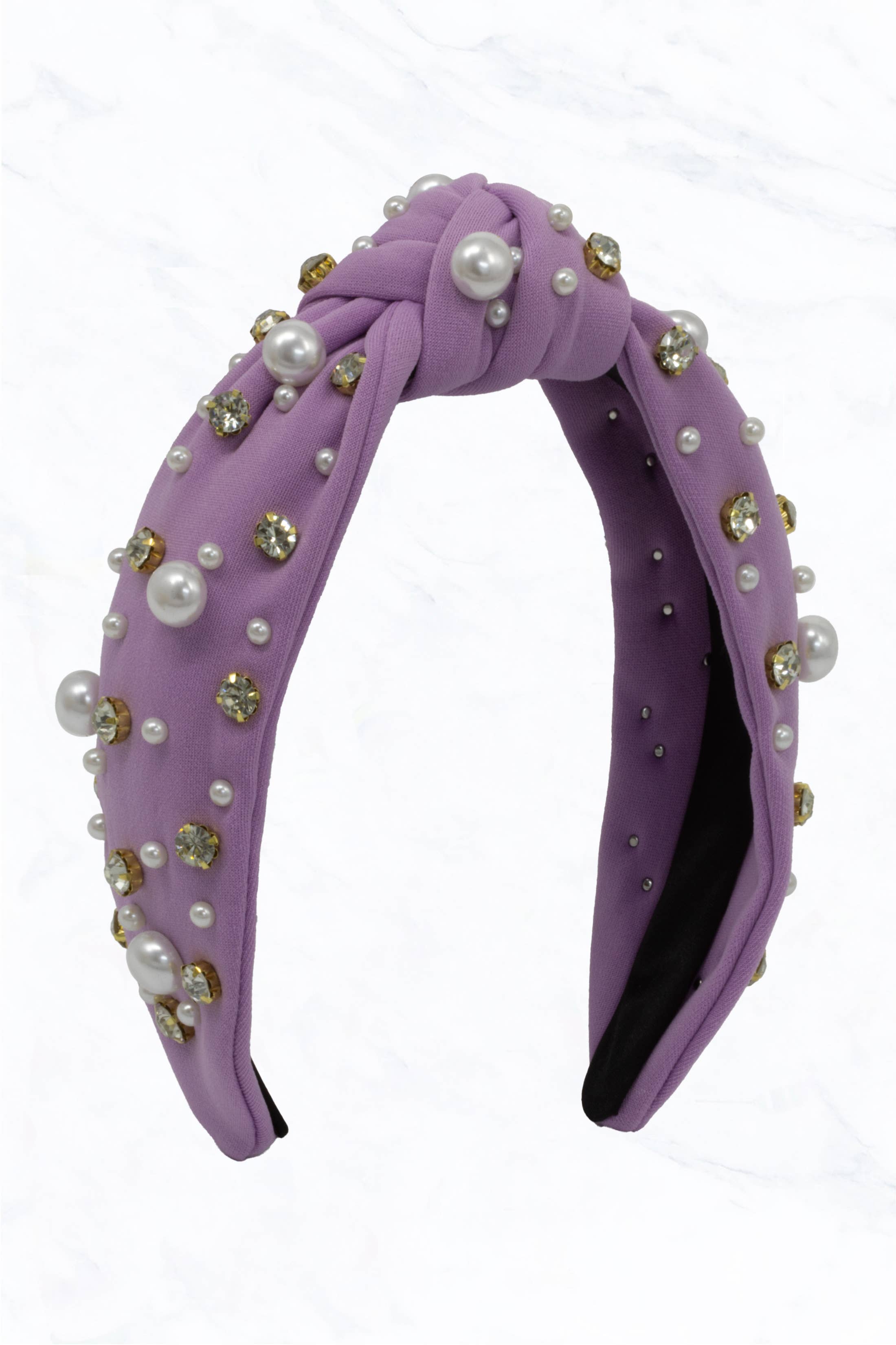 Suzie Q USA – Großhandel Fashion-Stirnband – Damen – Geknotetes Stirnband mit Perlen und Strasssteinen7