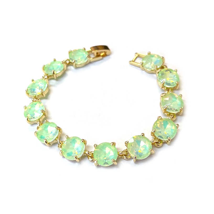 StarryNYC - Vente Bracelets maillon et chaîne - Bracelet rond en cristal taillé dans un coussin25