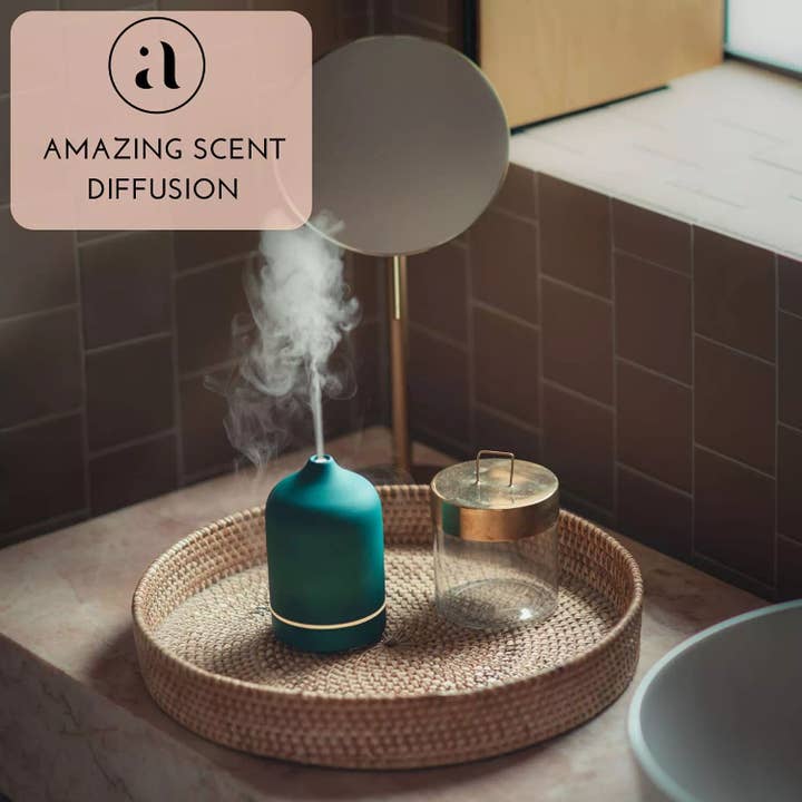 Innovarix - Wholesale Electronic Diffuser - Aroma Diffuser for Essential Oil and Aromatherapy, Blue Teal