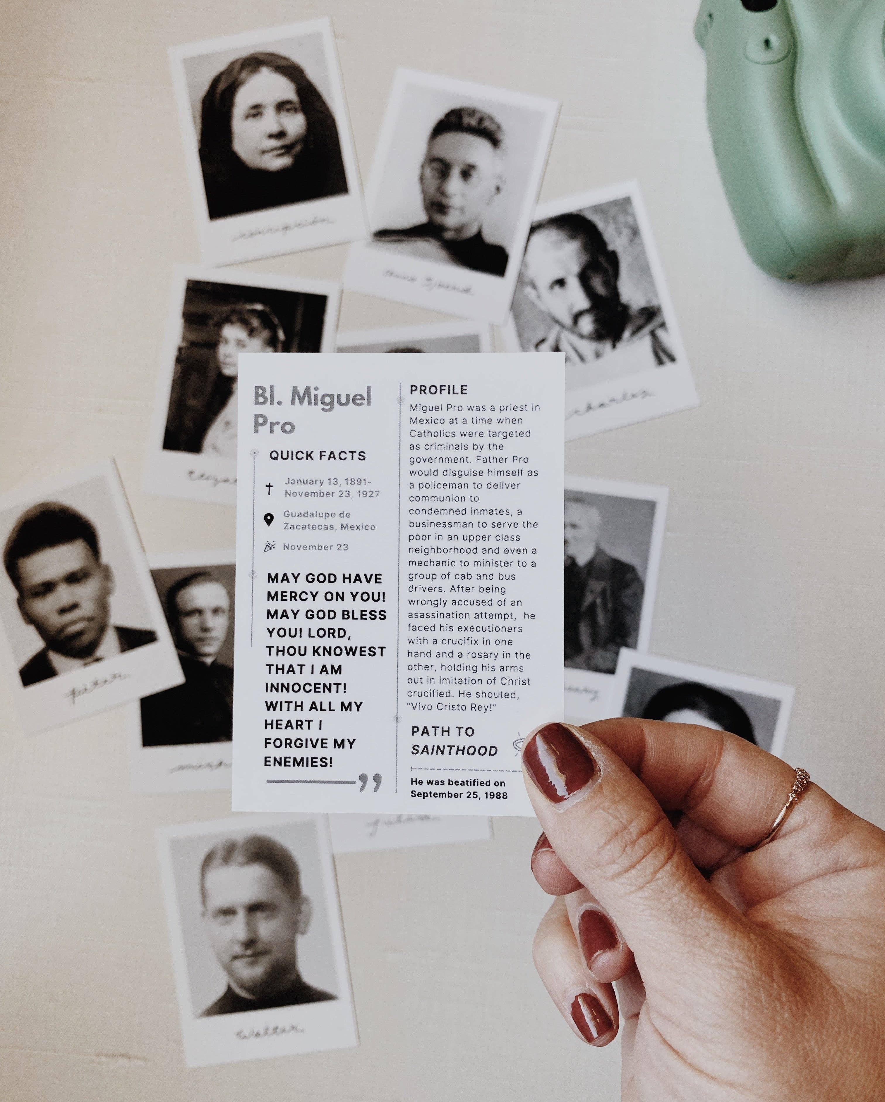 January Jane Shop - Wholesale Religious Card - Saint Polaroid Minis7