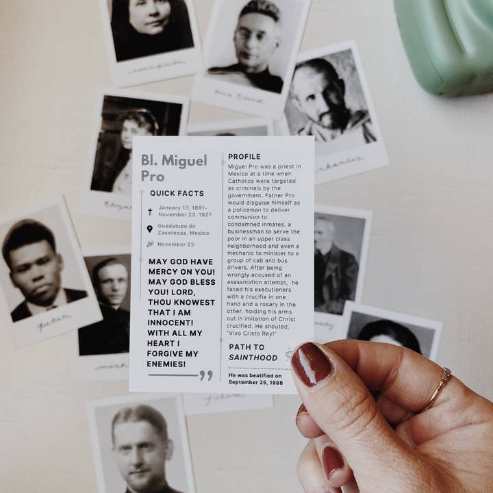 January Jane Shop - Wholesale Religious Card - Saint Polaroid Minis7