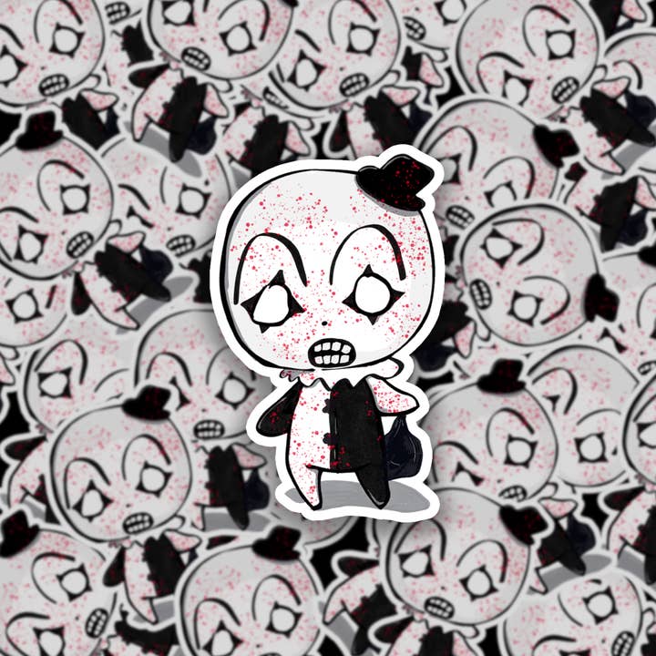 Cronin's Books and Bits – wholesale Sticker – Chibi Style Art the Clown Sticker1