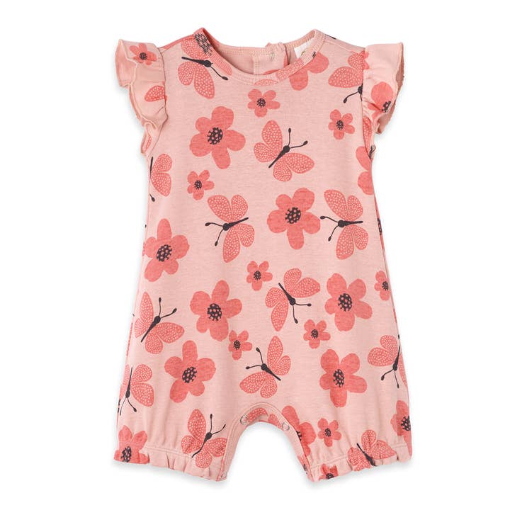 Tesa Babe - Wholesale Jumpsuit - Baby - Fluttering Blooms Baby Girl Cotton Romper