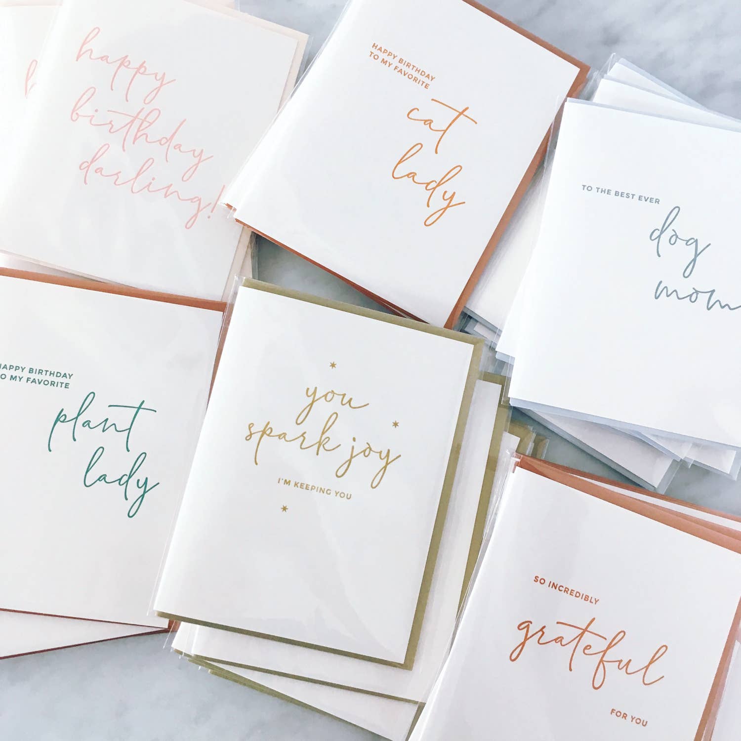 Missive - Vente Cartes de déclaration d'amour - Carte de vœux typographique You Spark Joy2