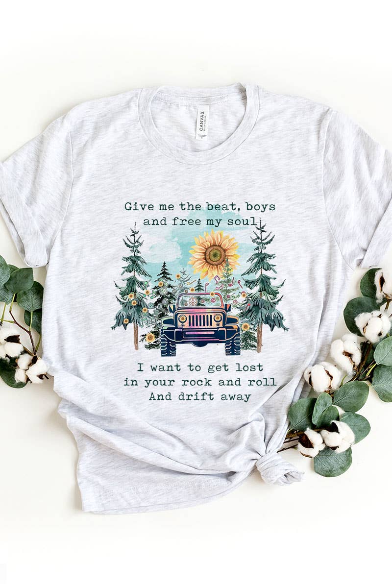 COLORBEAR - Vente T-shirt à imprimés – unisexe - DONNEZ-MOI LE RYTHME T-SHIRT UNISEXE À MANCHES COURTES1