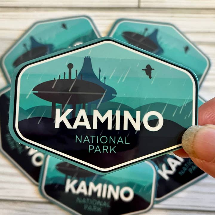 Star Wars National Park, Kamino, Vinyl Sticker for wholesale by Graceful Darkness, LLC