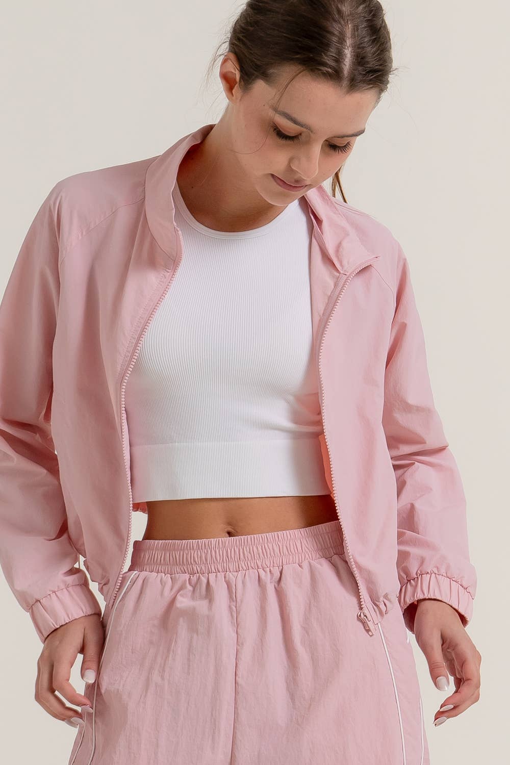 Active Basic | Active USA - Vente Veste de sport – femme - Anorak de sport à manches longues et coupe courte9