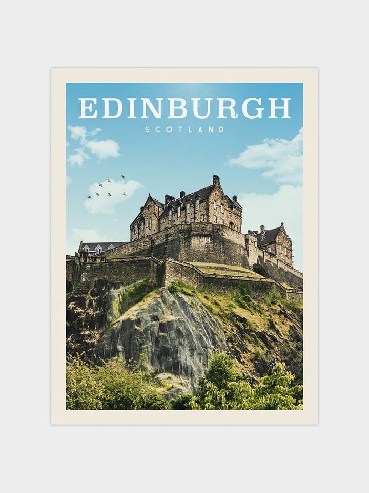 Edinburgh, Scotland - Vintage Travel Print for wholesale by Vintaprints
