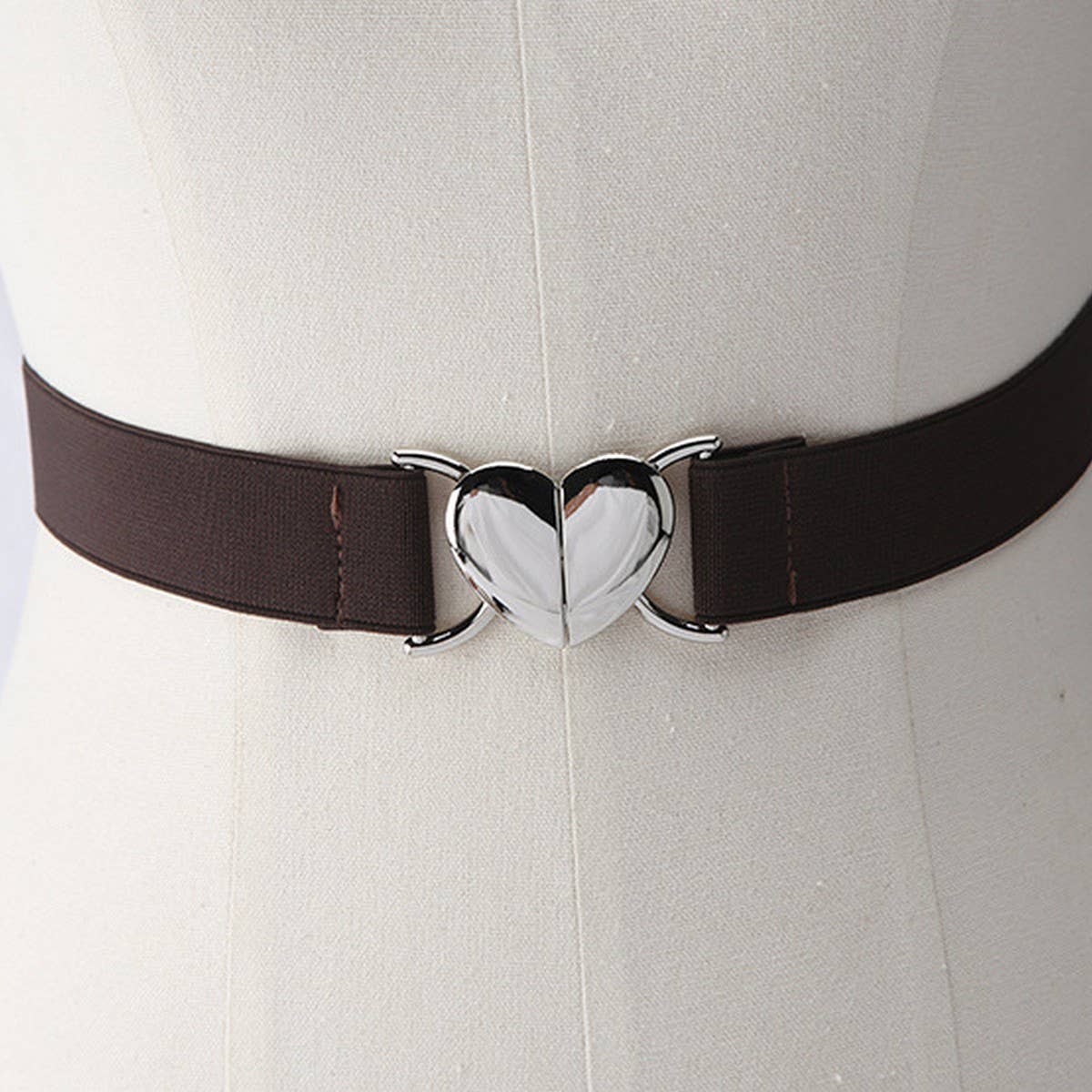 NINEXIS - Wholesale Belt - Women's - CWABE0562_LOVE BUCKLE ELASTIC BELT6