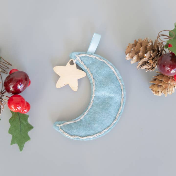 Shelfish Modern - Vendita all'ingrosso Decorazione - Primo ornamento natalizio per bambini ricamato personalizzato2