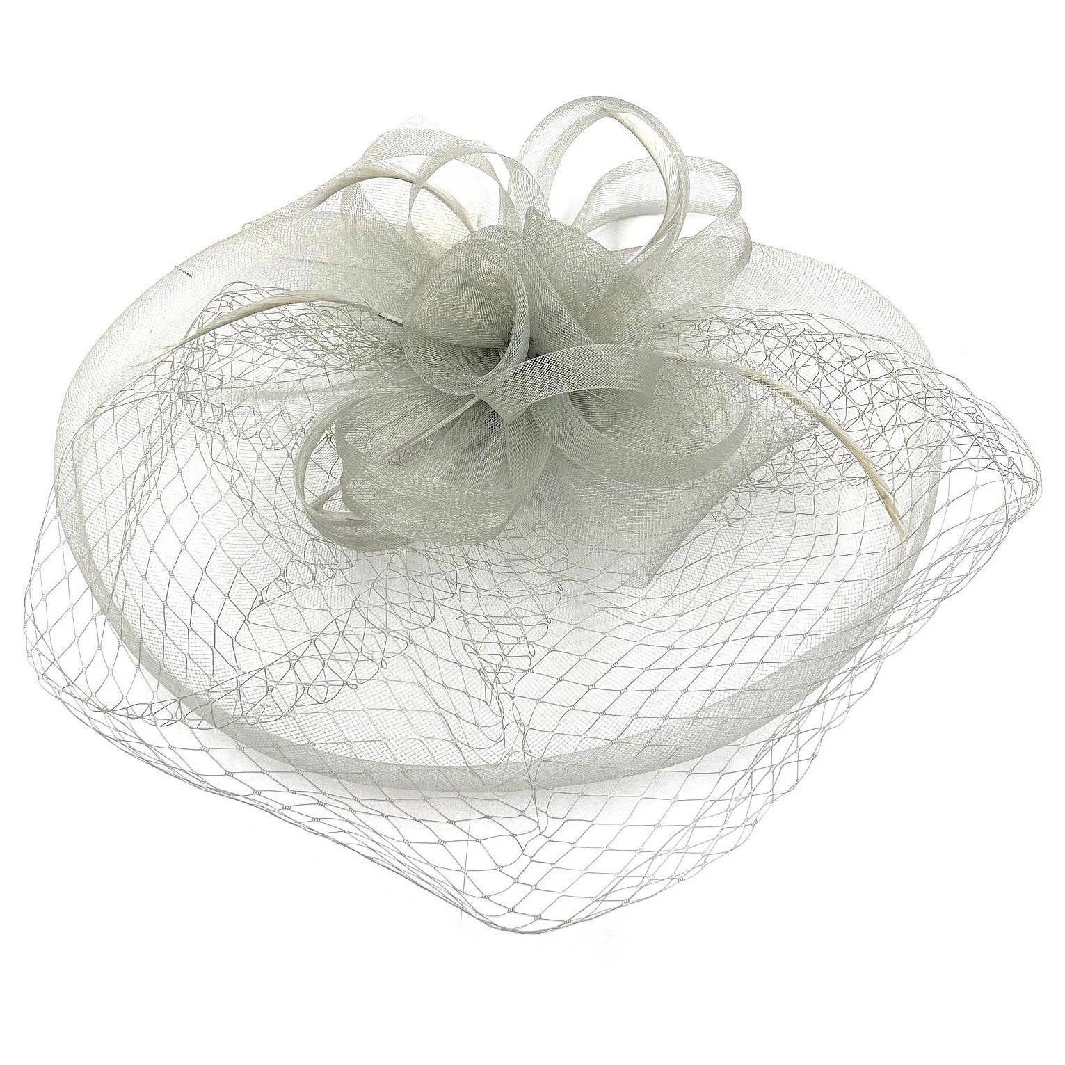 Diacly - Wholesale Fascinator Hat - Women's - Big Mesh Hat Veil Over Fascinator4
