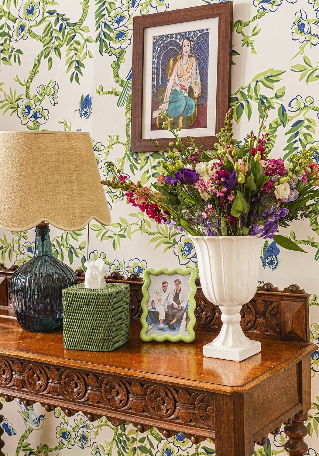 Madame Smart Ltd - Wholesale Tissue Box - Rattan Tissue Box Cover - Green1