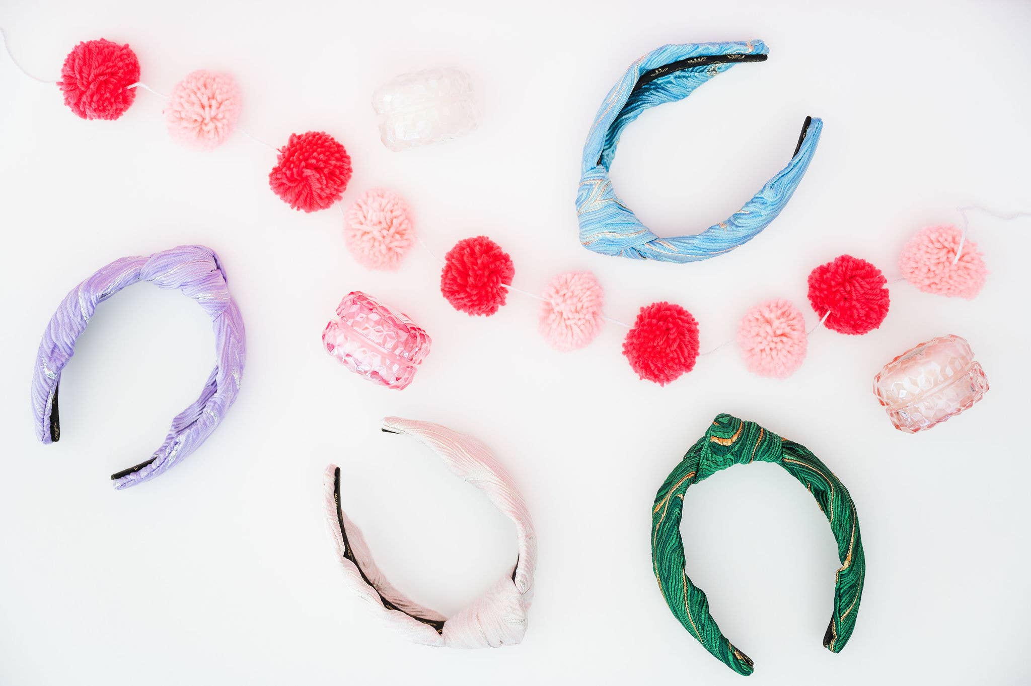 La Bella - Wholesale Fashion Headband - Women's - Matcha Swirl Jacquard Knotted Headband6