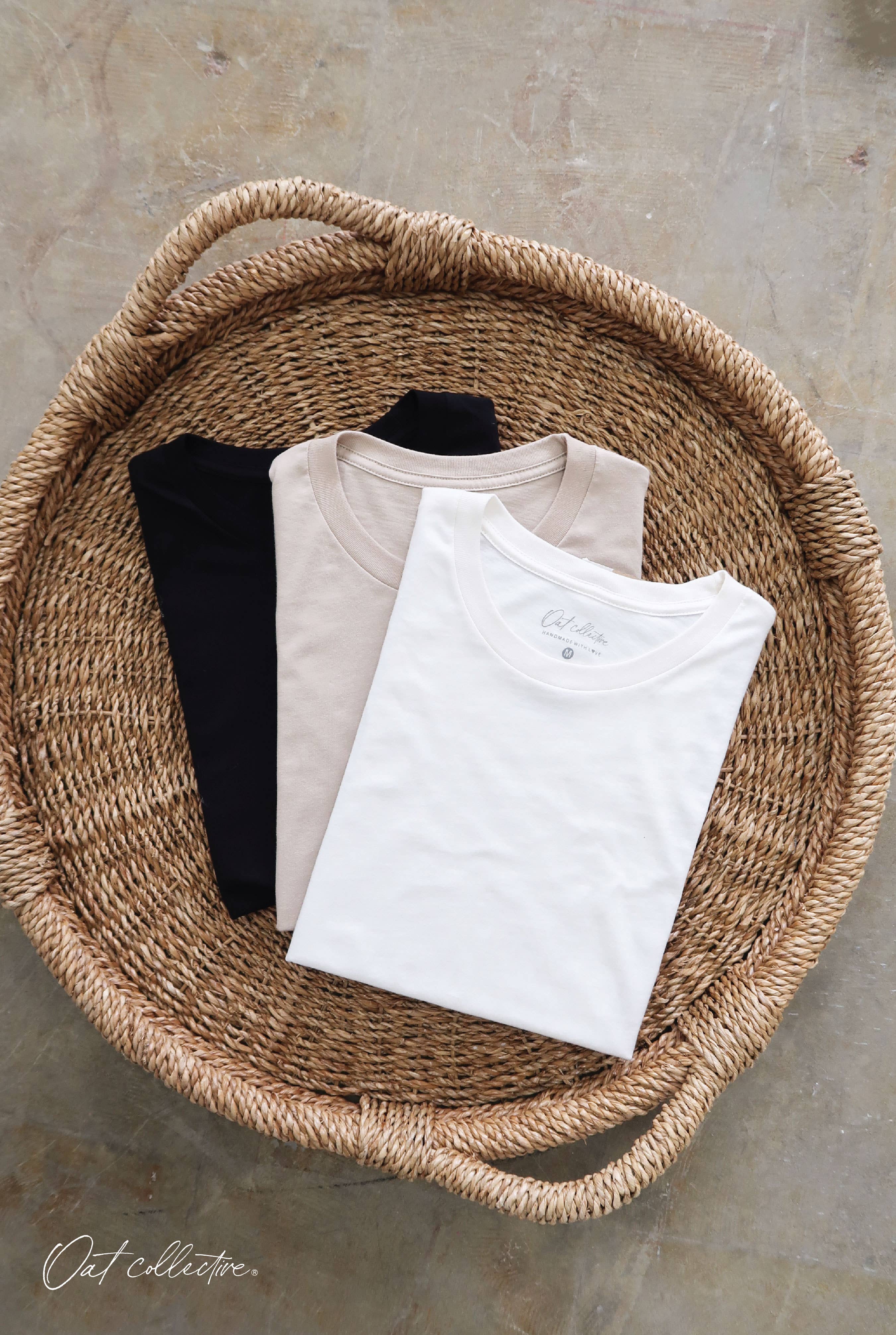 OAT COLLECTIVE - Vendita all'ingrosso Maglietta serigrafata - Donna - Maglietta Basic Solid2