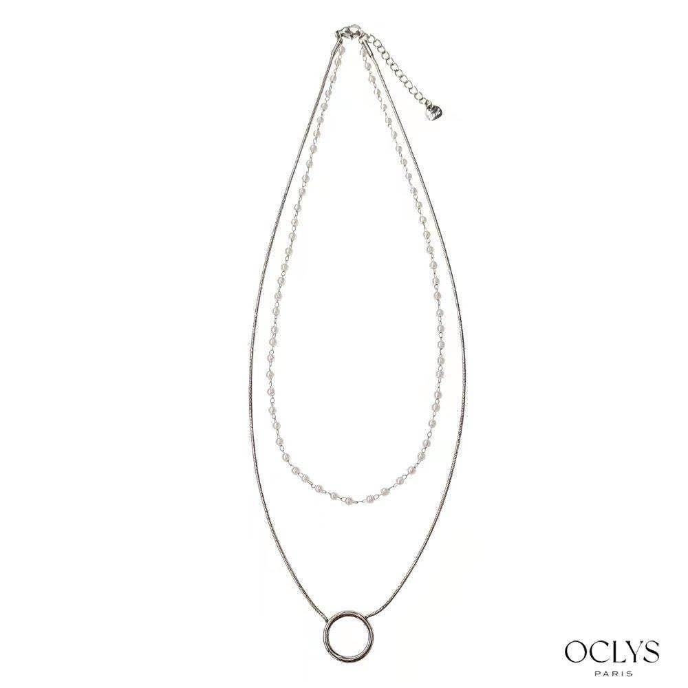 Oclys - Wholesale Beaded/Pearl Necklace - Set of 12 assorted beaded necklaces stainless steel Vana7