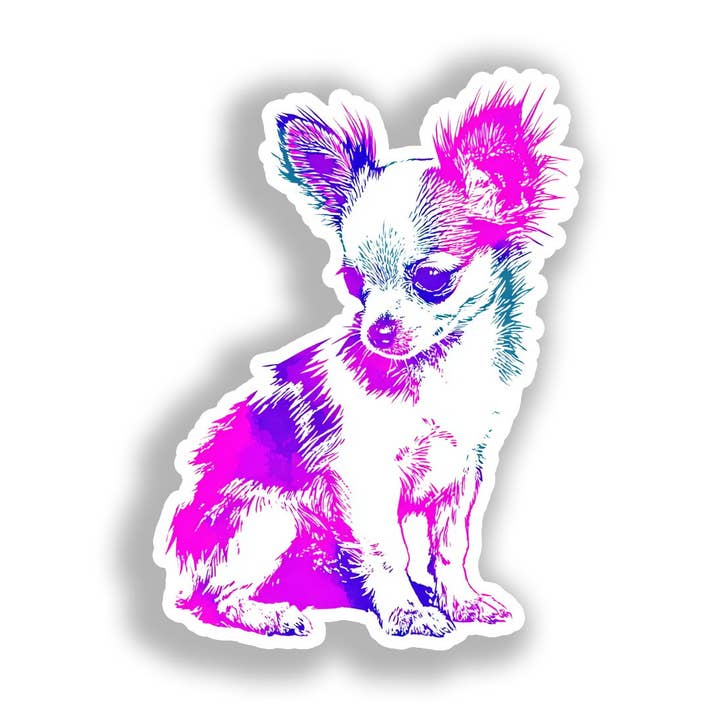Autocollant Décalcomanie Chien Chihuahua # A017927 pour la vente par Yoonek Graphics