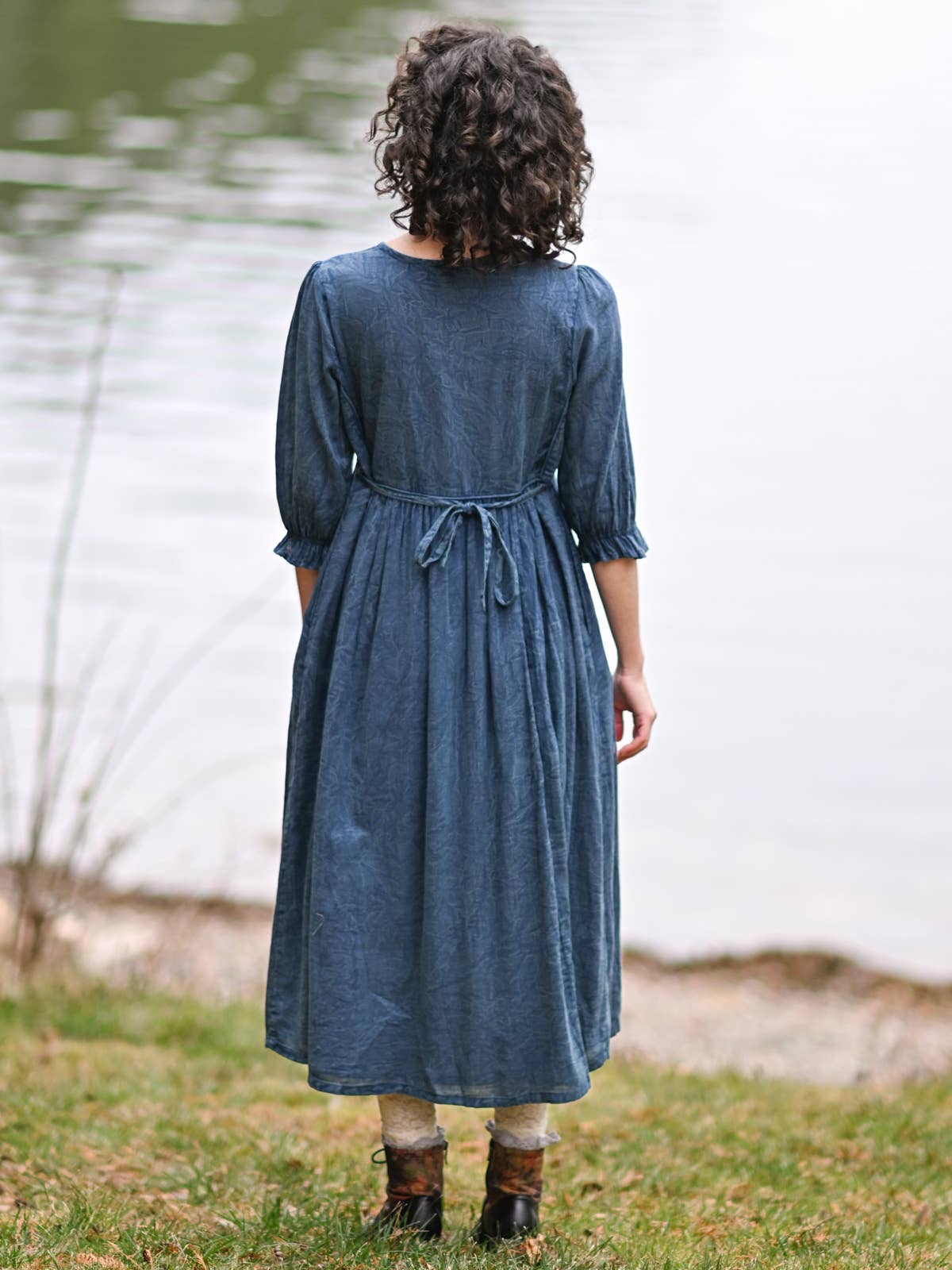 April Cornell Apparel - Wholesale Dress - Women's - Celeste Dress - Dark Teal2