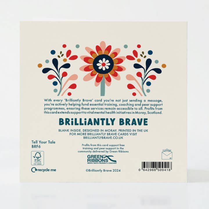 Brilliantly Brave - Wholesale Encouragement Card - Tell Your Tale