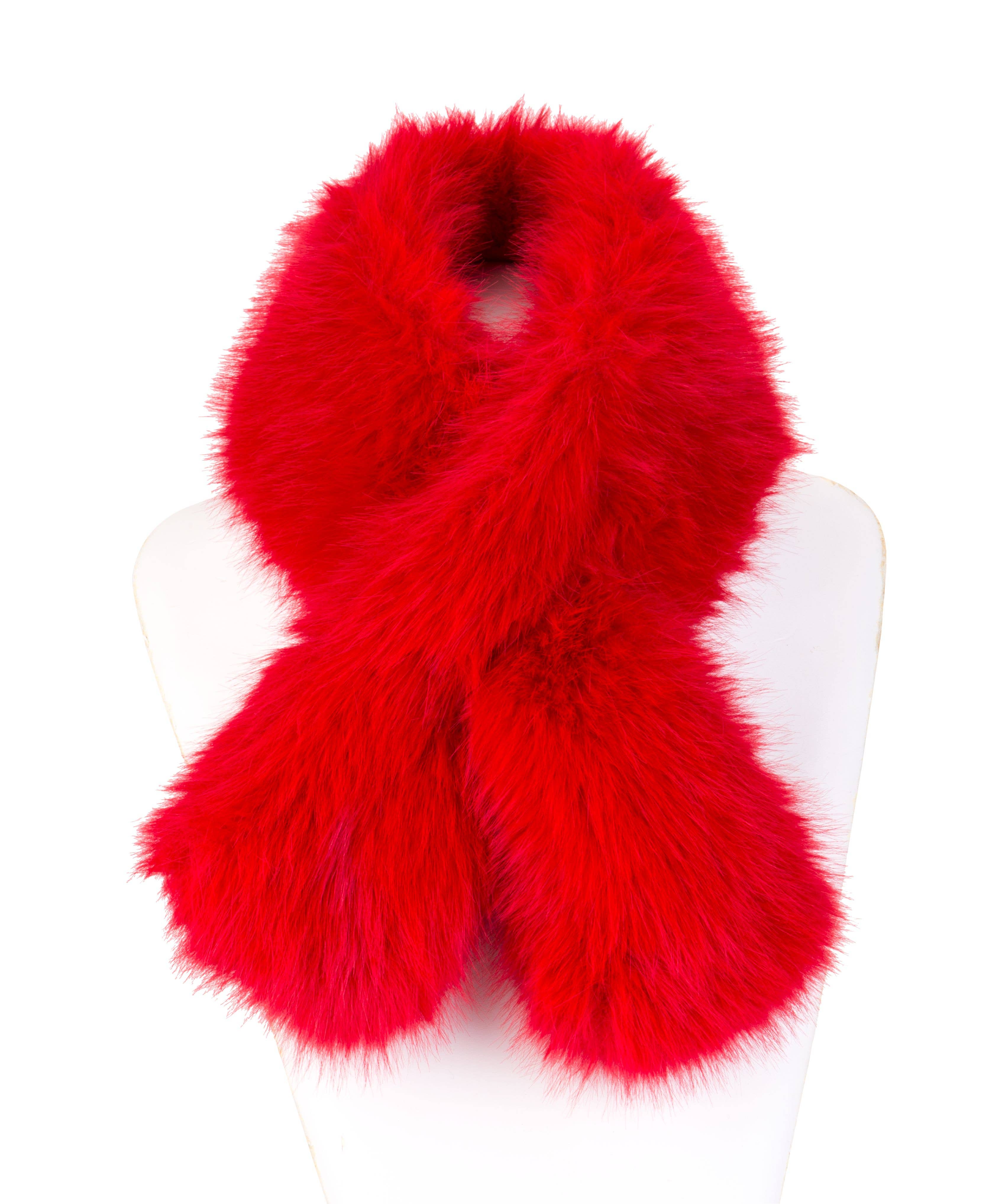 Kaleidoscope Accessories - Vente Écharpe – femme - Écharpe à col rond en fausse fourrure de renard, 6 assorties3