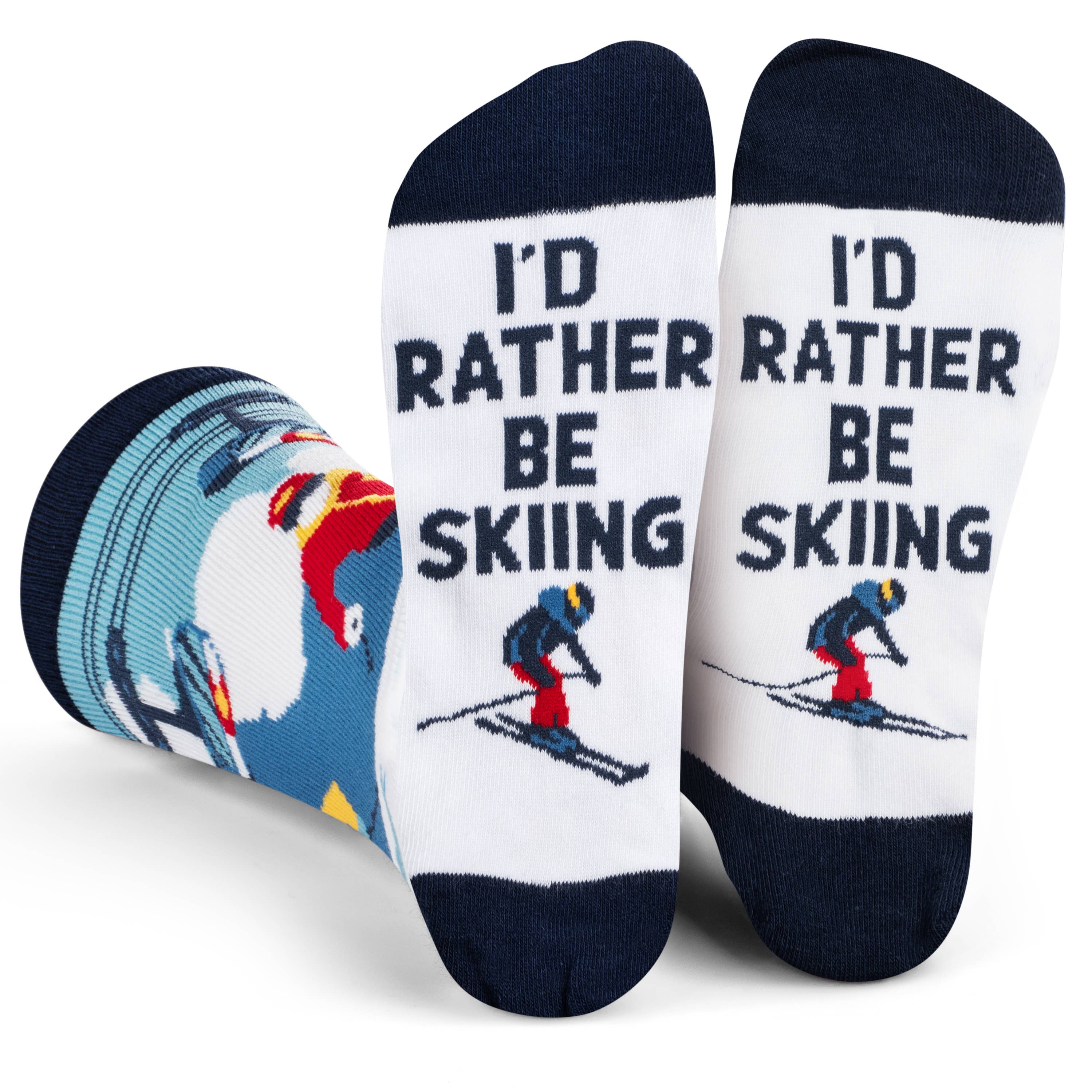 Lavley - Wholesale Socks - Unisex - I'd Rather Be Skiing Socks (CO Edition)