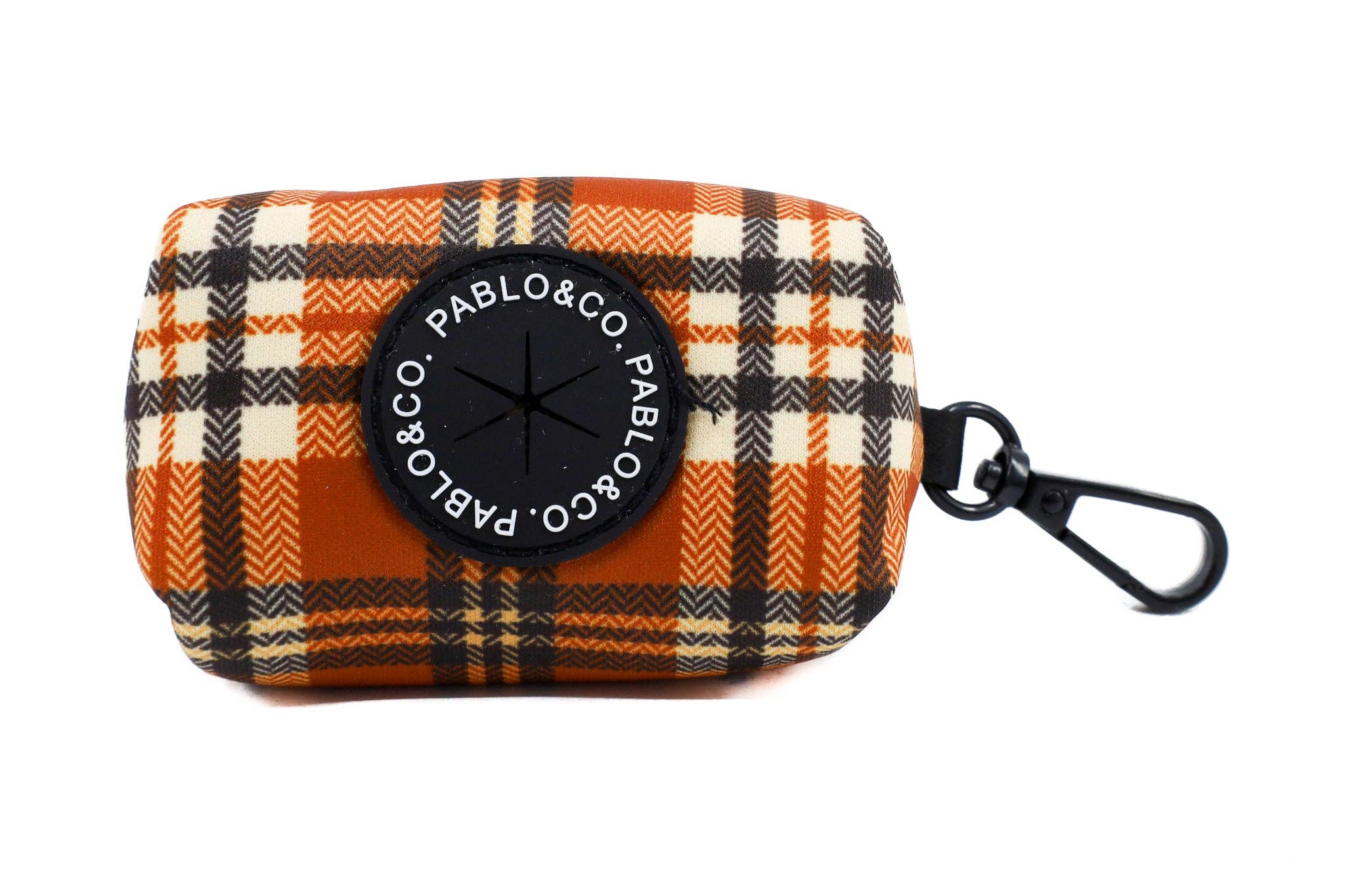 Pablo & Co. Boutique - Wholesale Pet poo bag dispenser - Vintage Plaid - Dog Poop Bag Holder