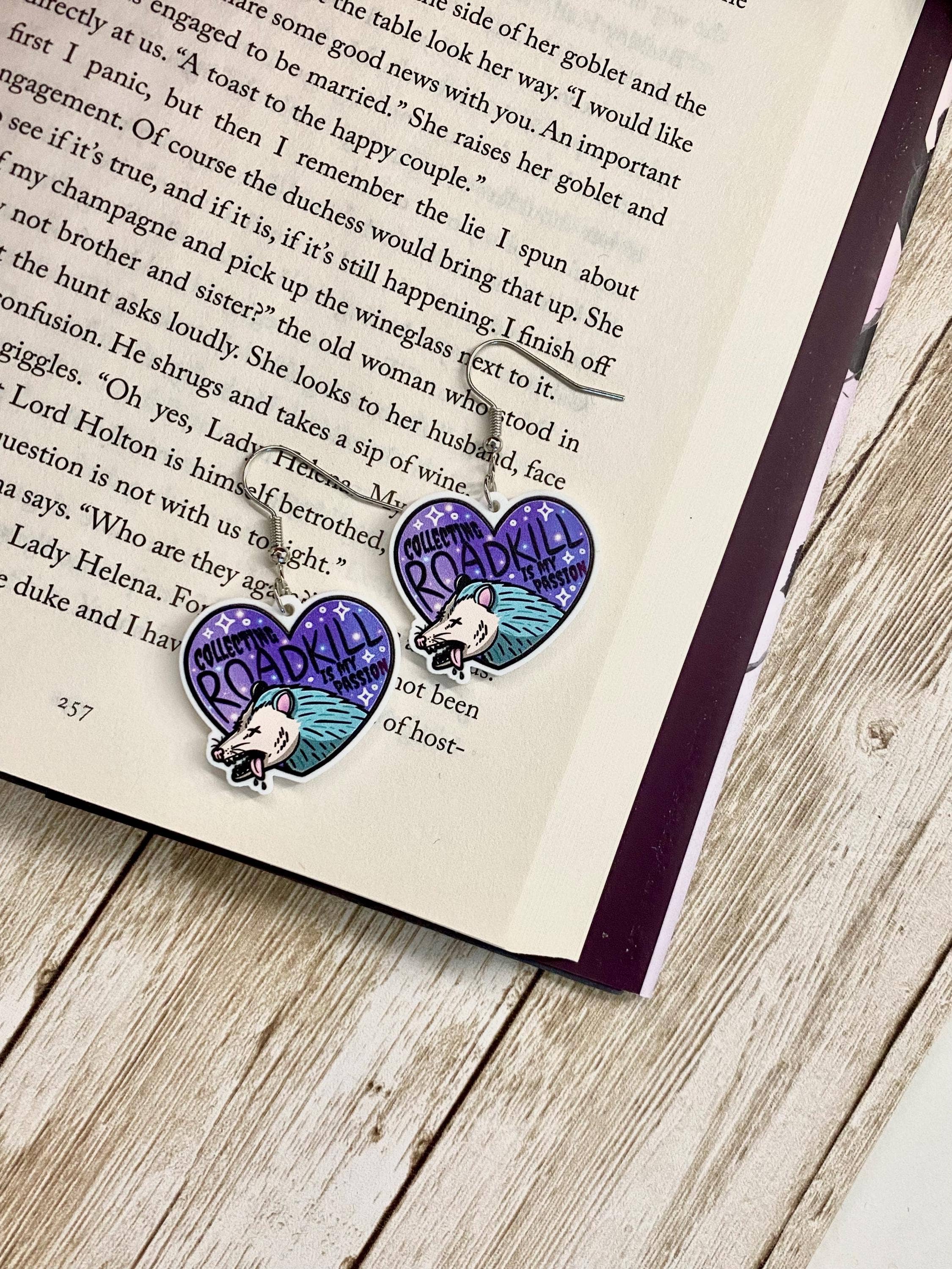 Briar layne - Wholesale Dangle Earrings - Possum Trash Panda Lover Jewelry Earrings3