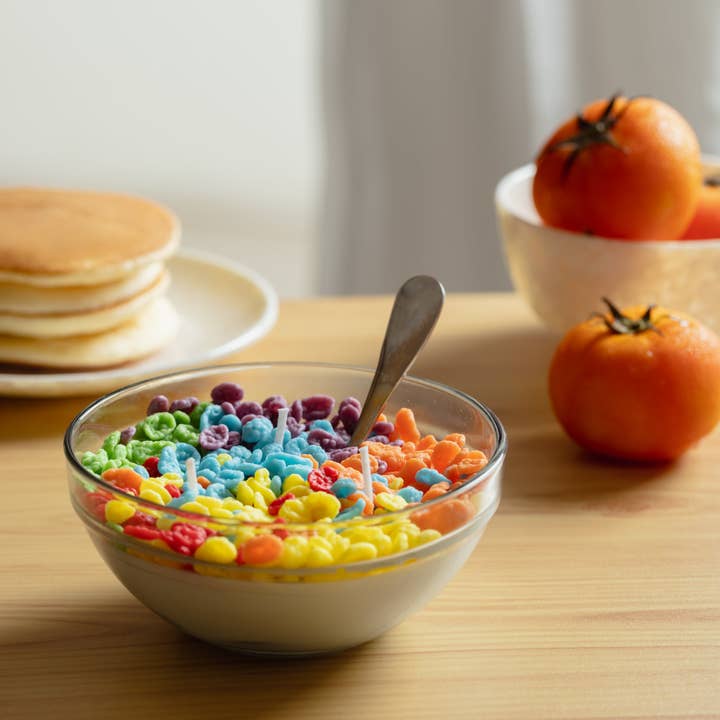 Southlake Gifts Canada - Wholesale Novelty Candle - Fruity Pebbles Cereal Candle Bowl1