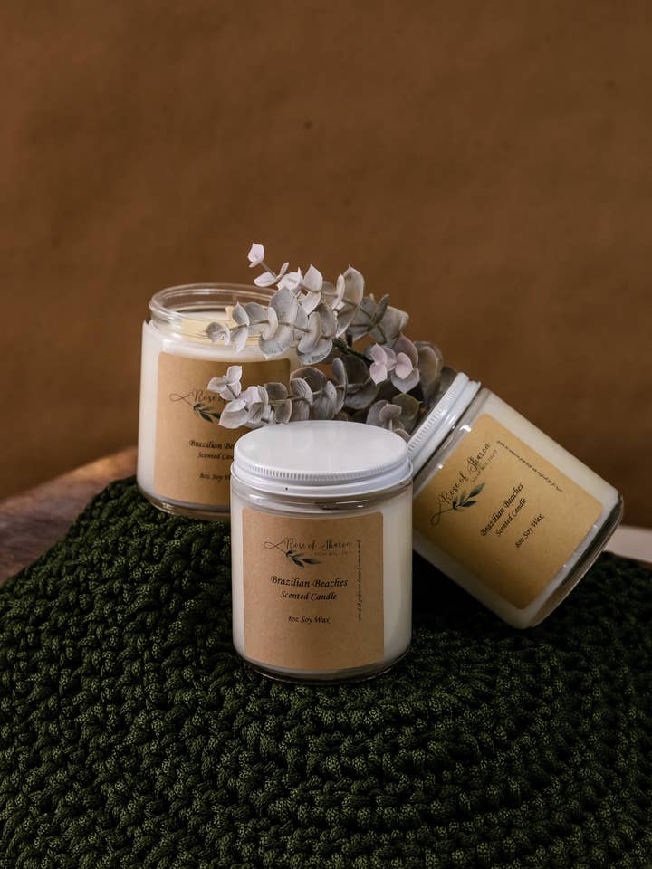 Tropical Candles for wholesale by Rose of Sharon Soap Boutique