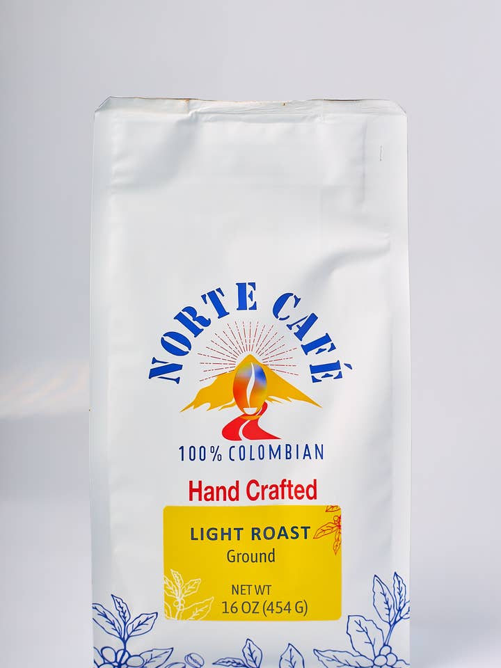 Colombian Coffee Light Roast Ground - 16 oz for wholesale by Norte Cafe Roasters