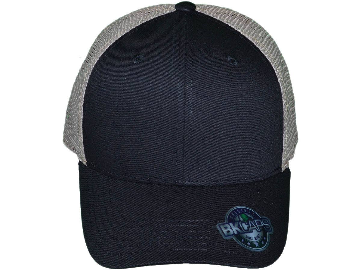Buck Wholesale – Großhandel Trucker-Cap – Unisex – Blank Trucker-Hüte, Baumwolle mit 6 Paneelen, mittelgroßes Profil, zweifarbig11