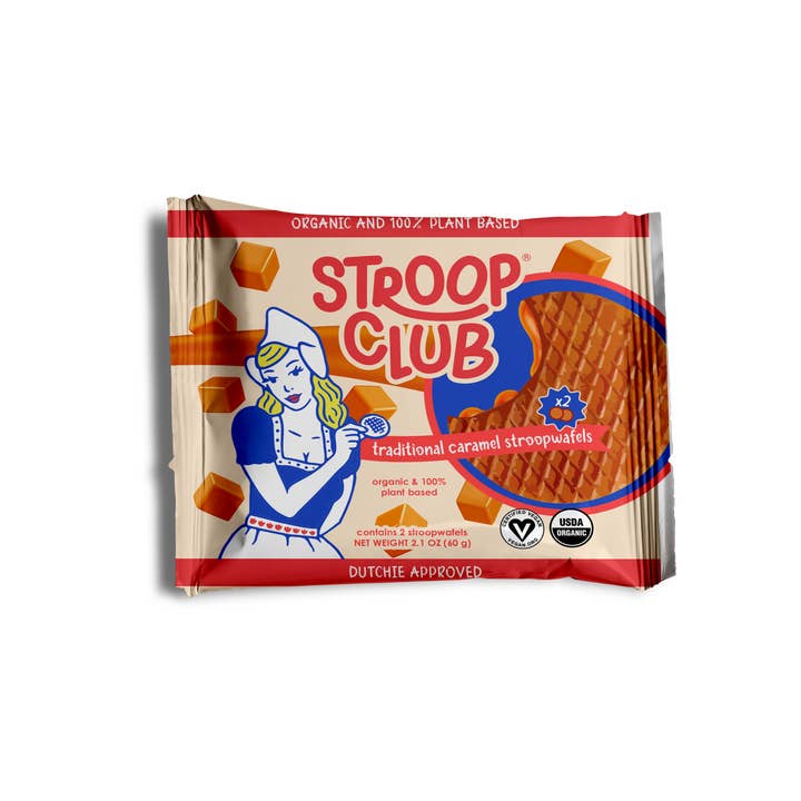 Stroop Club - Wholesale Cookie - Traditional Caramel Organic and Plant-Based Stroopwafel 2-pa1