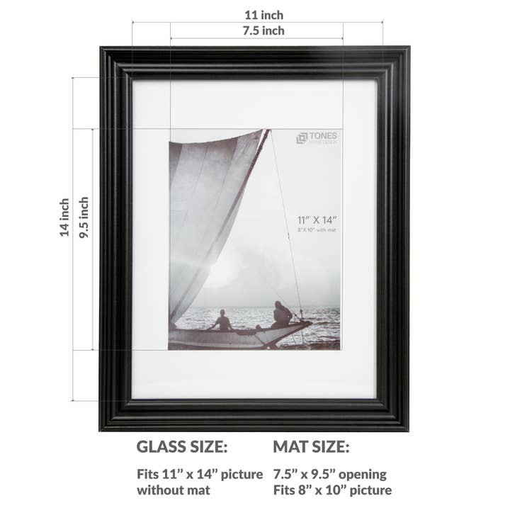 LivingTaste Home Inc - Wholesale Picture frame - Retro Style Wooden Picture Frame BLACK3