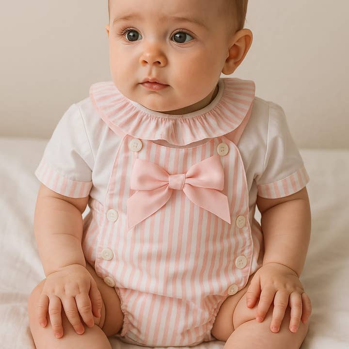 2-PIECE GIRL'S SET WITH STRIPED SHORTS for wholesale by Cotton Socks