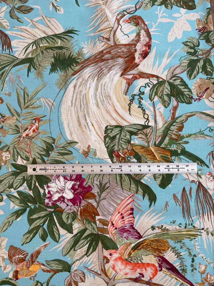 Coussin Tropical Alicia avec Insert en Plumes - Sur Mesure pour la vente par Dahlia & Grace pillows