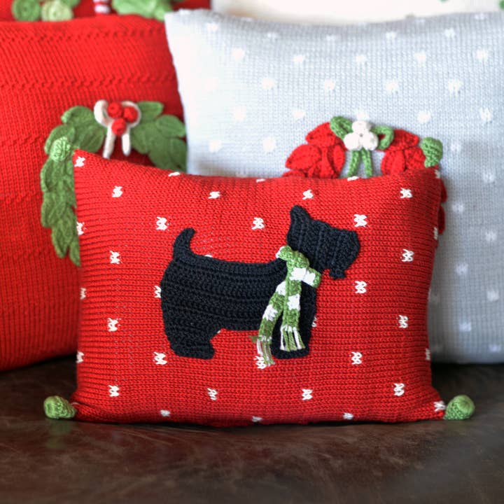 Melange Collection - Wholesale Throw/Decorative Pillow - Scottie Dog Mini Pillow