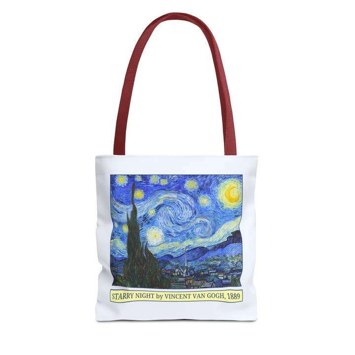 Opal and June - Wholesale Tote Bag - Women's - Starry Night by Vincent Van Gogh Art History Tote Bag3