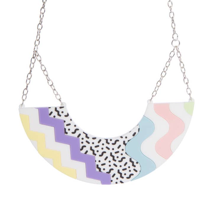 80's Pattern Necklace for wholesale by Sugar and Vice