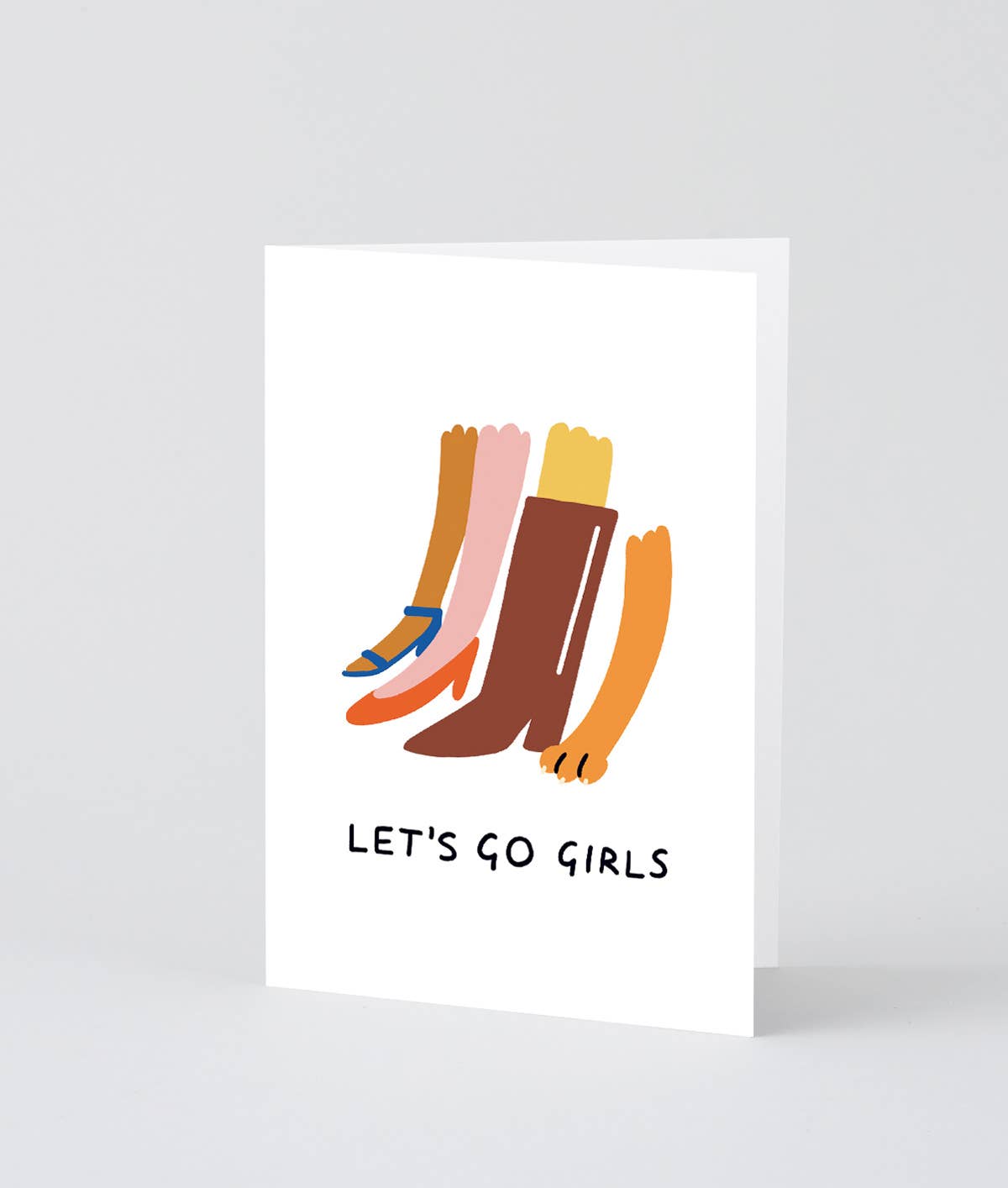 Wrap (US duties paid) – Großhandel Geburtstagskarten – Lass uns gehen, Mädels Grußkarte1