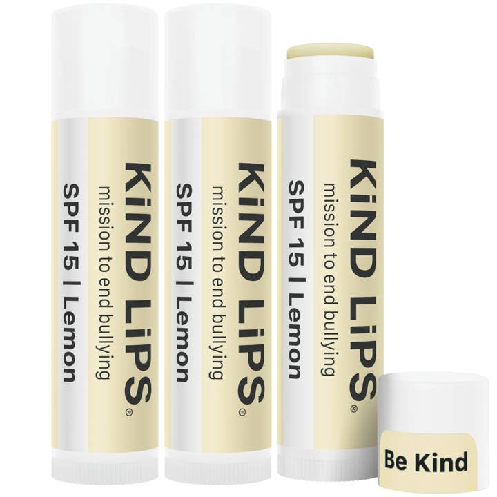 Citrus SPF Lip Balm, Organic, 3 Pack Clean SPF15 Natural for wholesale by Kind Lips