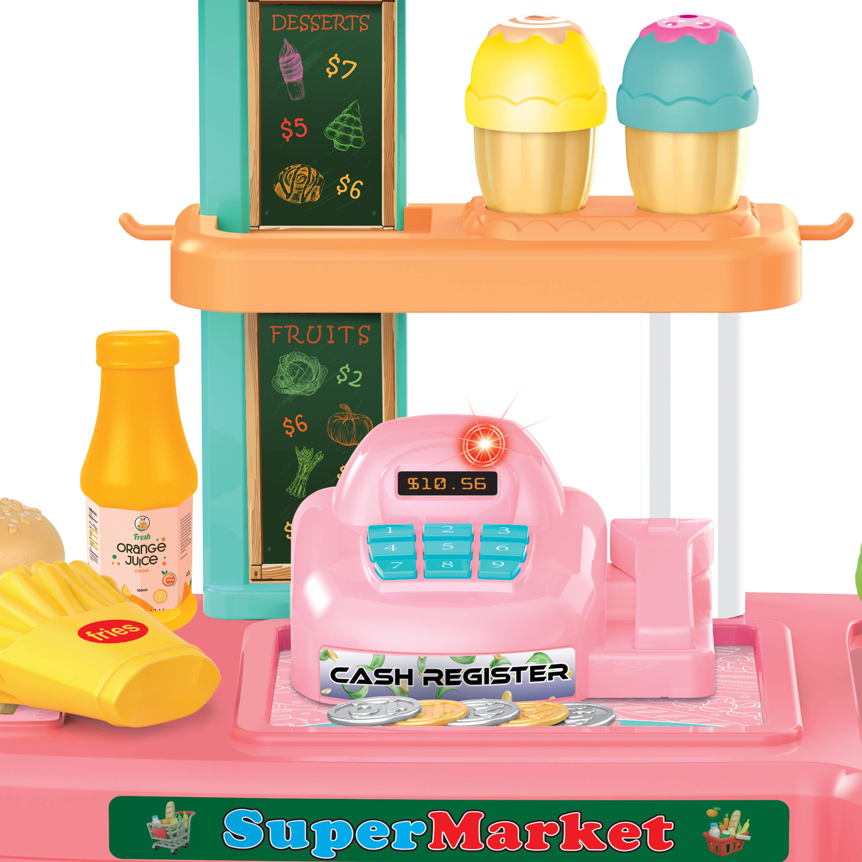 World Tech Toys - Wholesale Toy Set - Kids - 33 Piece My Market Stand Kid's Grocery Store Playset5