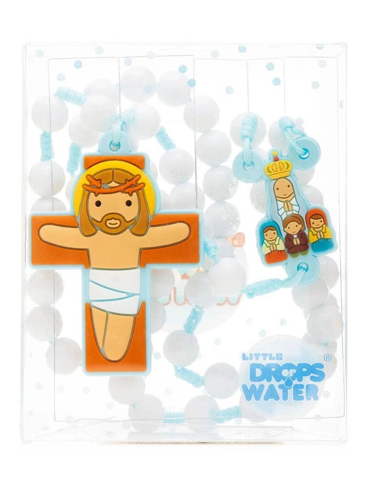 Our Lady Fatima Catholic Rosary Boys | Blue Prayer Beads | Little Drops of Water for wholesale by Little Drops of Water®