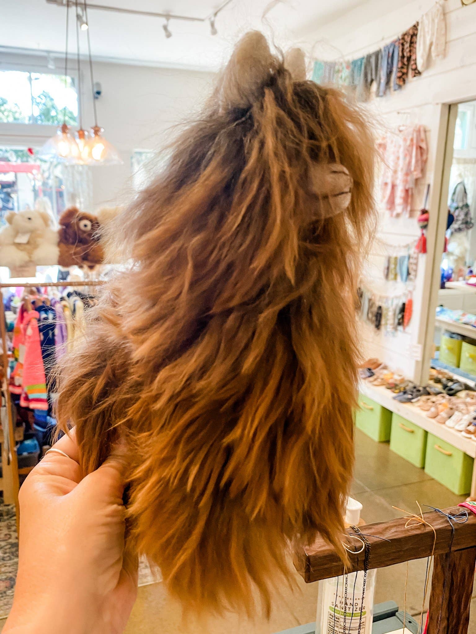 Asher Market - Vente Peluche – enfant et bébé - Alpaga étouffé à cheveux longs de 8,5 po2