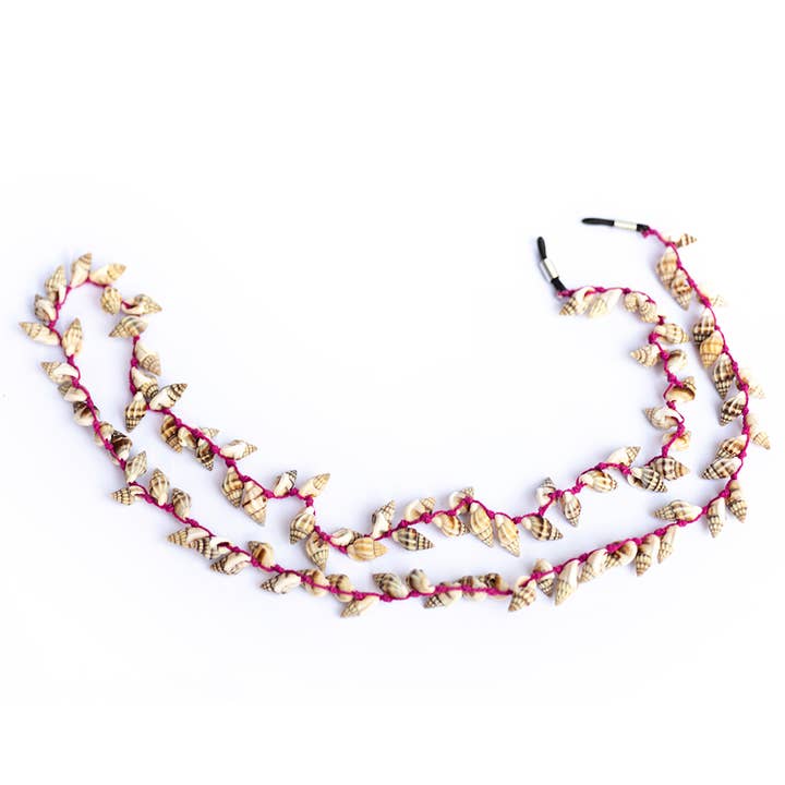 Piti Cuiti - Wholesale Sunglasses/Eyeglasses Strap - Women's - HANG GLASSES WITH PINK SHELLS1