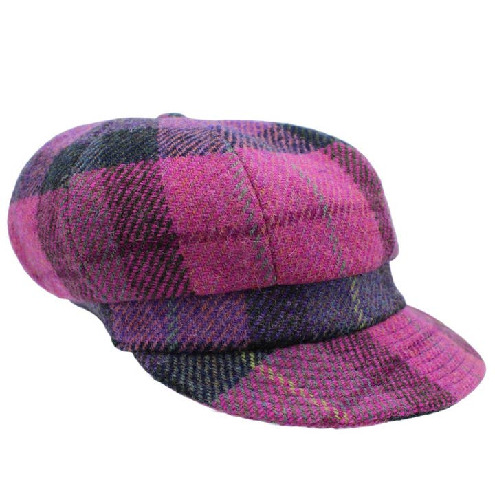 ZH051 Rosalie Harris Tweed Baker Boy Cap for wholesale by Heather Hats & Accessories