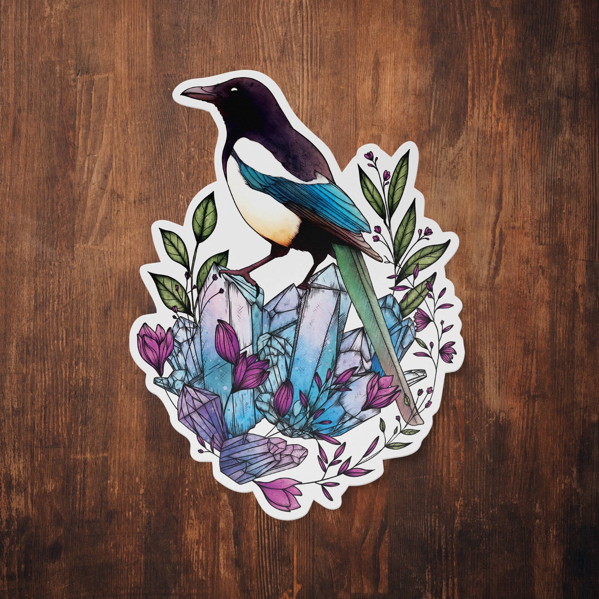 Print is Dead – wholesale Sticker – Crystal Magpie - Vinyl Sticker2