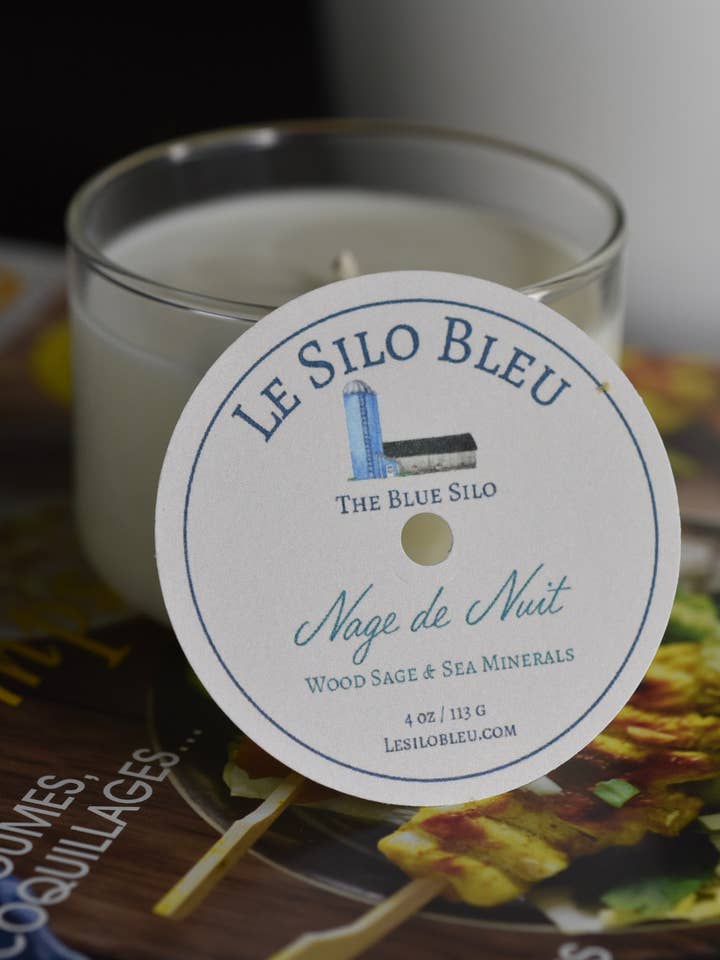 Nage de Nuit - Wood Sage & Sea Minerals Soy Wax Candle for wholesale by Le Silo Bleu