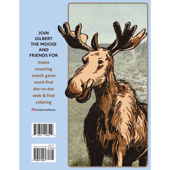Gilbert The Moose - Rick Pieros Photography - Wholesale Coloring & Activity Book - Kids & Baby - Gilbert The Moose Activity Book1