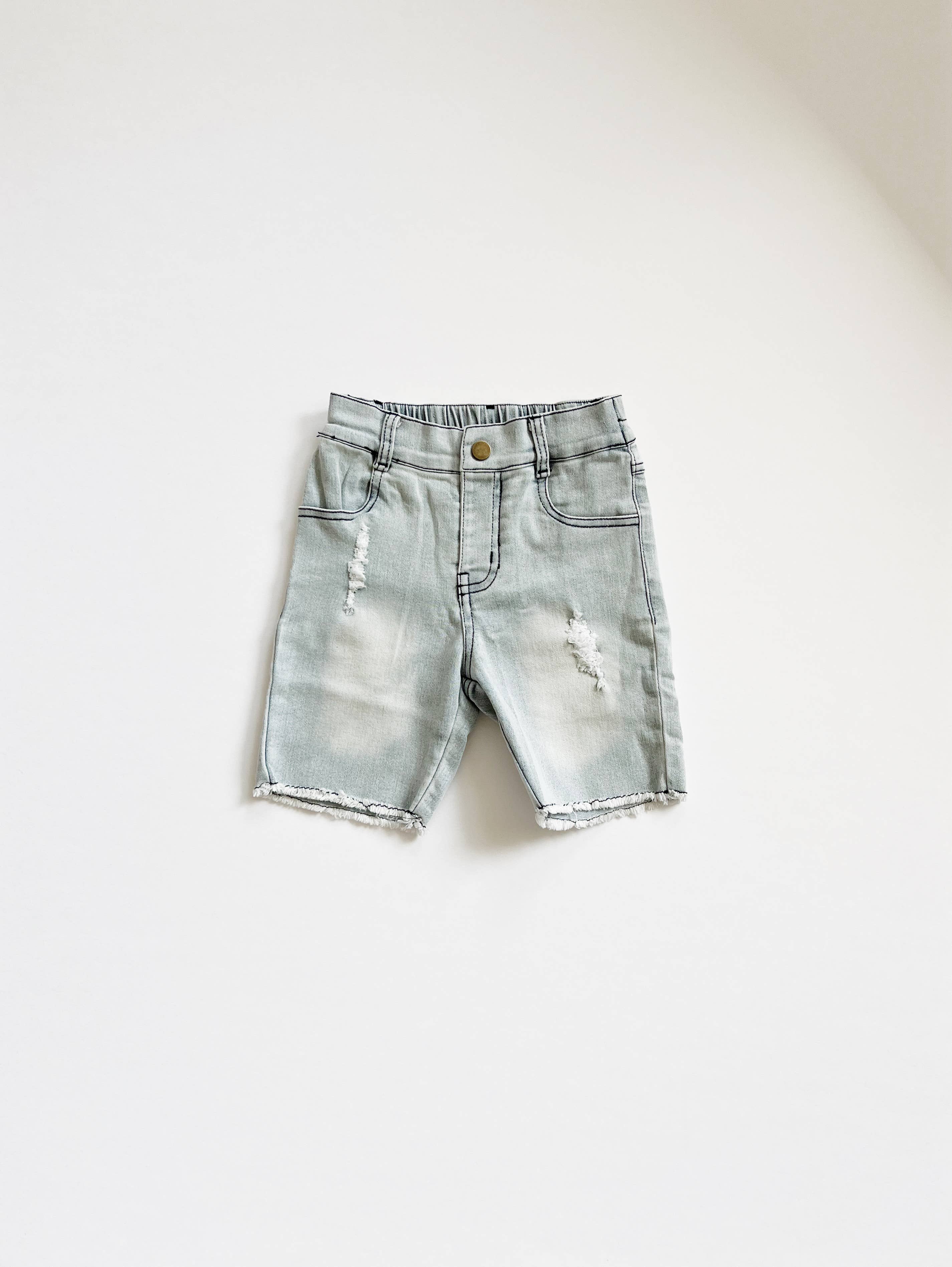 Orcas Lucille - Wholesale Shorts - Kids - Bermuda Denim Shorts - Slate Gray